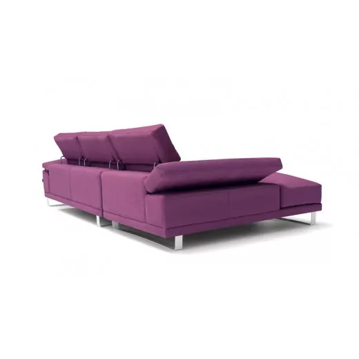 Chaise longue con pata metálica Kendal