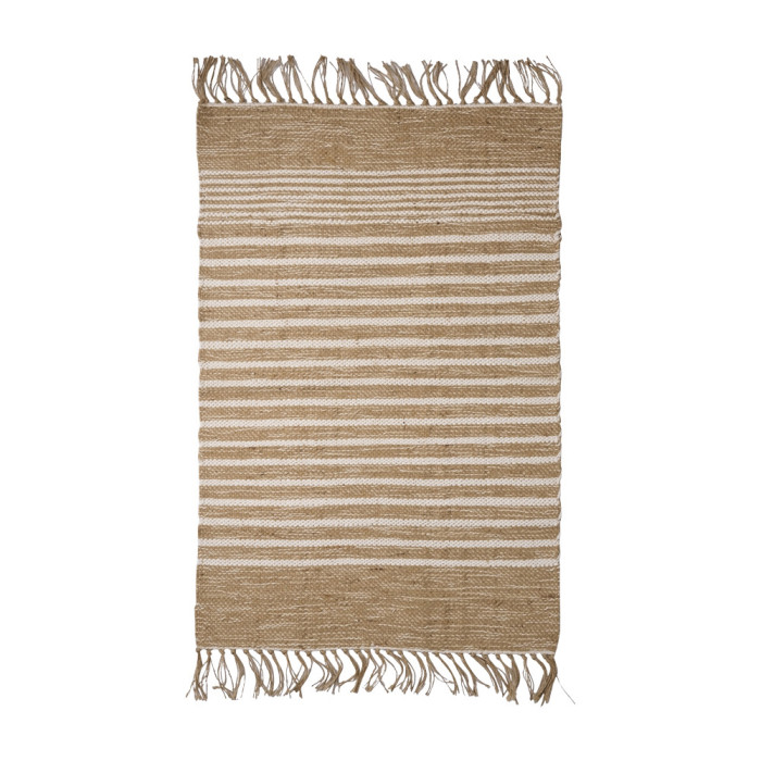 Alfombra rayas beige ZEIRA